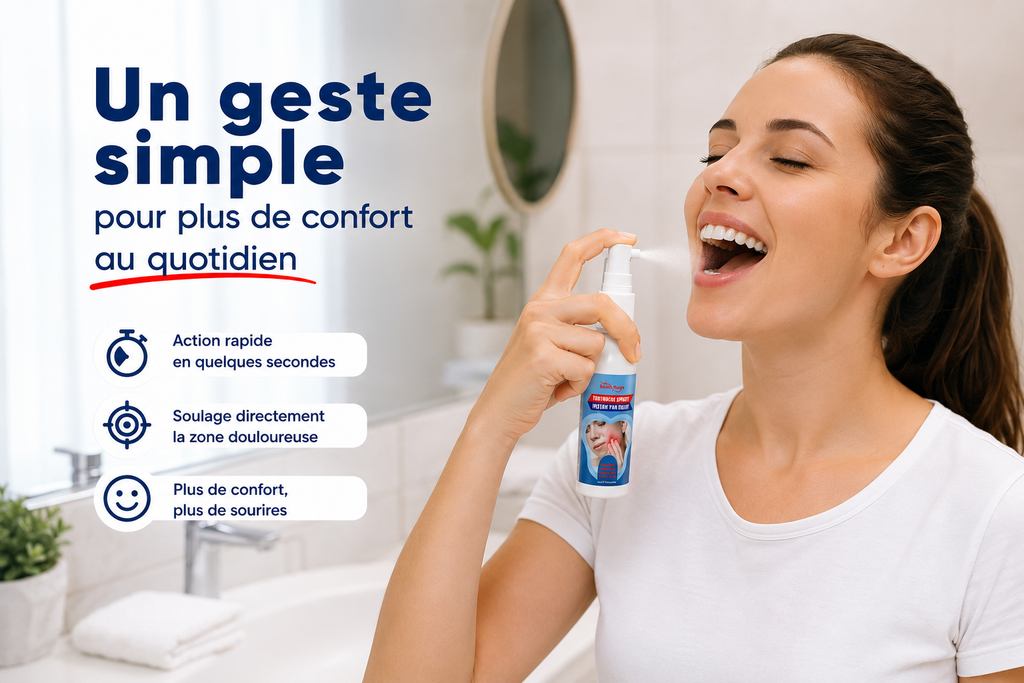 Un Simple Spray. Un Soulagement Rapide. Une Journée Sauvée.